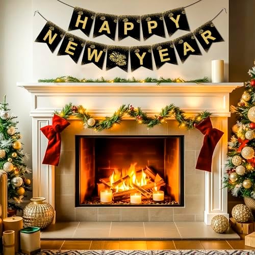 OHOME New Years Decorations 2027 - Happy New Year Banner - New Years Eve Party Supplies - Happy New Year Decorations 2027 Eve Decorations