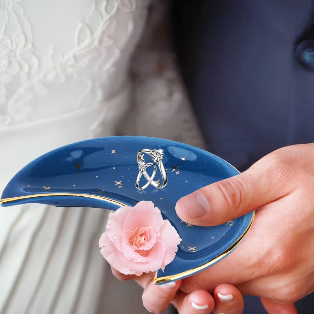 Moon Shape Jewelry Tray / Set of 3
