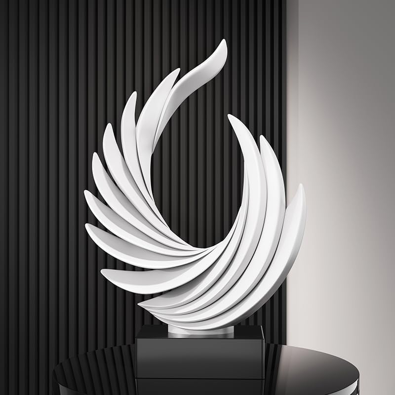 Resin Wing Statue / White