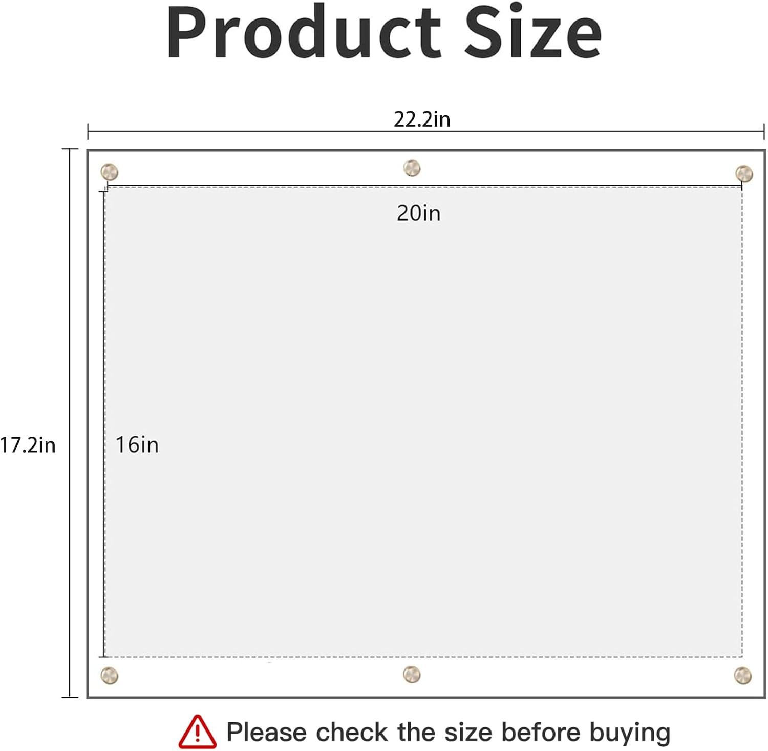 Kalami 16x20 Clear Acrylic Wall Mount Picture Frame Self Adhesive | No Drill Holes Floating Frameless Large Photo Frame