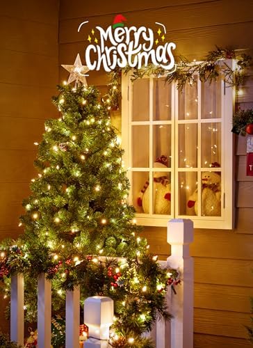 Brightown LED Christmas Mini Lights, 39Feet 100 LED Clear Bulbs String Lights with 8 Light Modes, Connectable Fairy Lights Plug in for Outdoor Xmas Trees Garland Wreath Holiday Decorations, Warm White