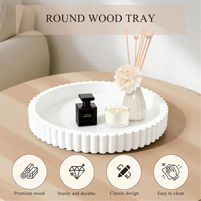 Modern Decorative Trays / White