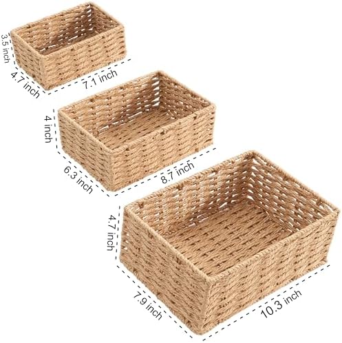 Woven Storage Basket / Neutral / Natural / Set of 3