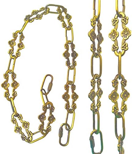 Antique Decorative Plum buckle Chain for Hanging Lighting / Gold Bronze / 30 Inch