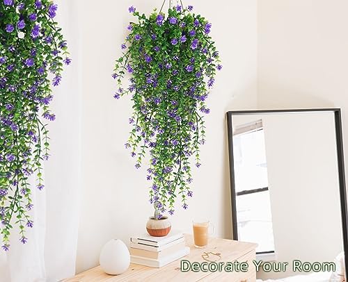 RECUTMS Vine Plant Fake Ferns Plants Large Faux Artificial Hanging Vines