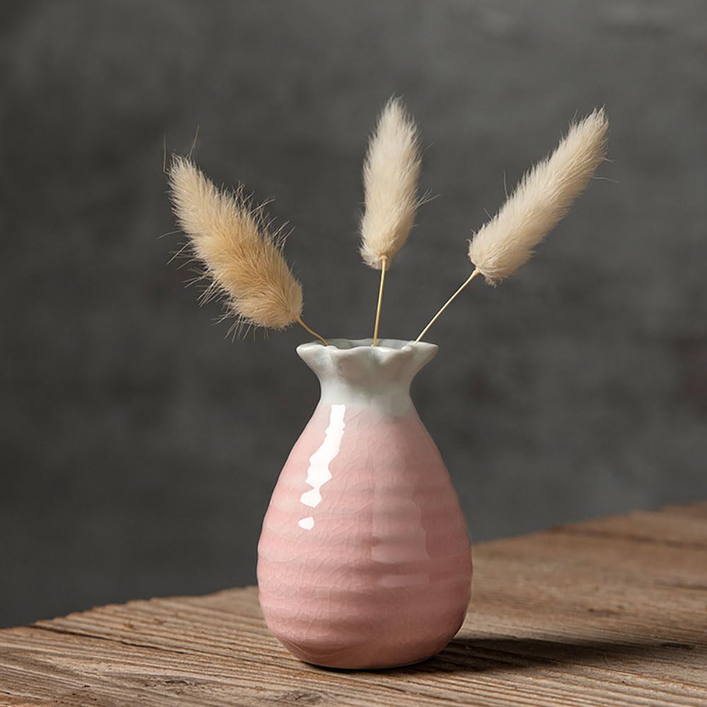 Daittin 3-Piece Ceramic Vase Set / Pink