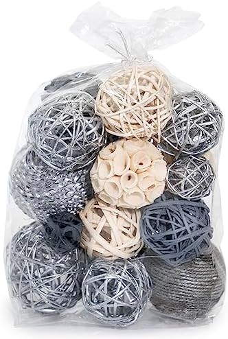 ANDALUCA Decorative Balls Orbs Bag (Silver)