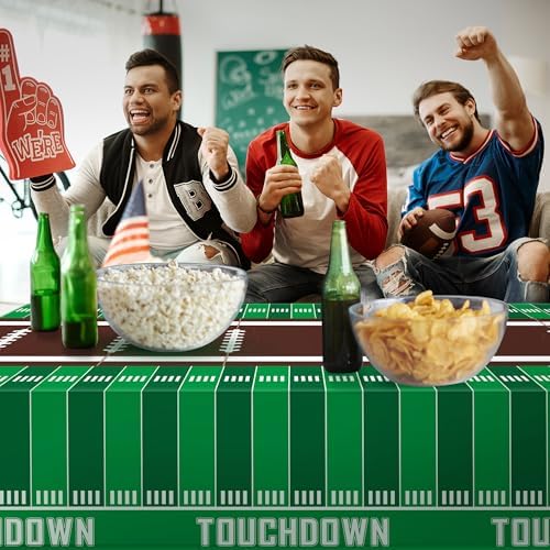 OHOME 2 Pack Super Game Bowl Party Decorations 2027 - Football Party Decorations | Football Tablecloth - Football Supplies Favors Decor Accessories for Birthday Banner Backdrop,54" X 108"