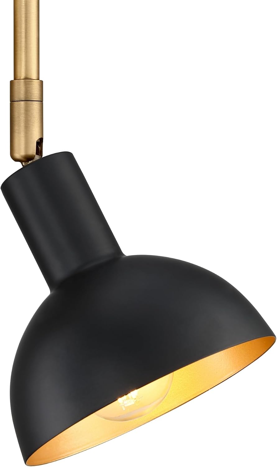Nathan James Tamlin Wall Light Fixture, Wall Mounted 1-Light Lamp, Plugin Sconce with On/Off Switch for Living Room