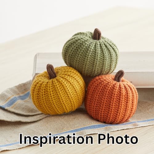 Set of 12 Small 3 inch Knit Pumpkins (Small Knit Assorted 12)