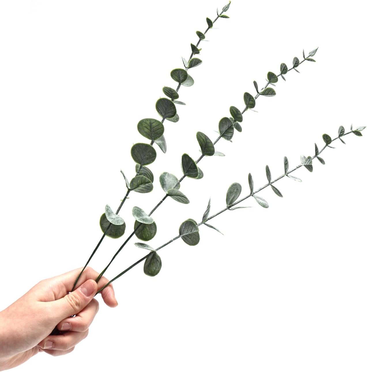 Eucalyptus Stems Artificial Flowers / Grey Green / Set of 200