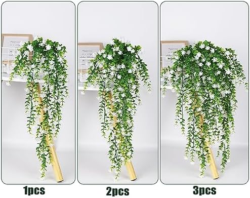 RECUTMS Artificial Hanging Plants Fake Hanging Vines Outdoor Faux Draping