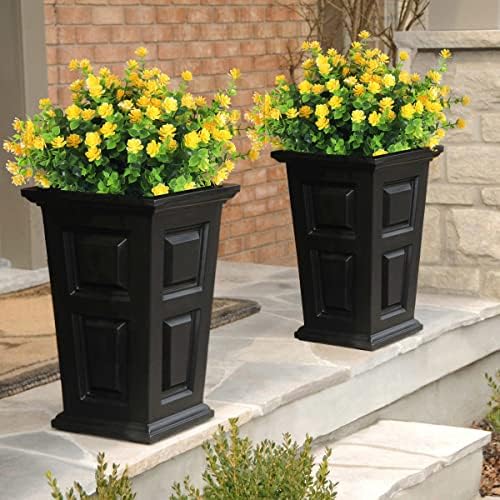 RECUTMS Outdoor Artificial Yellow Flowers UV Resistant,Spring Fall Decor