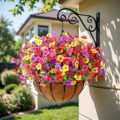 Alupssuc 48 Bundles Artificial Daisy Flowers UV Resistant for Outdoor Decor