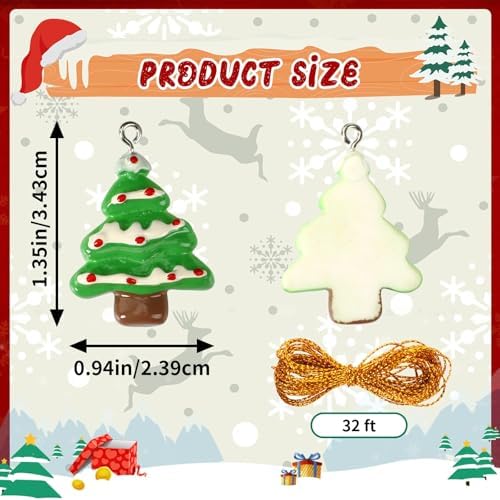 48Pcs Mini Christmas Hanging Ornaments for Tree,Festival Home Decor