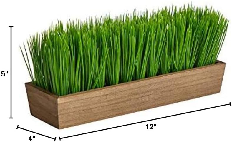 . Grass Artificial Plant in Decorative Planter / 12 Inch