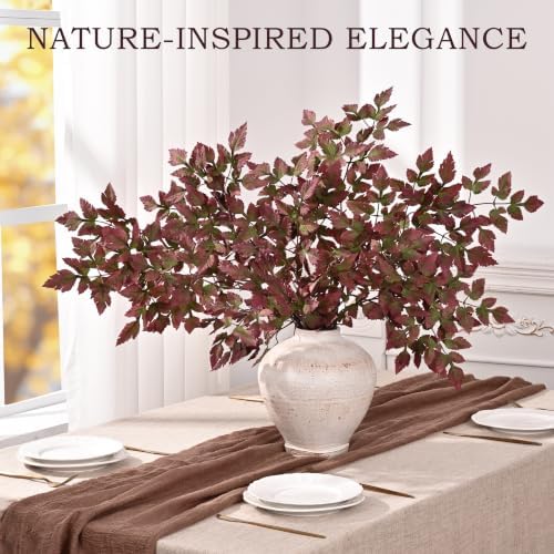 Waipfaru 36" Fall Stems for Vases, Fall Floral Stems (3pcs)