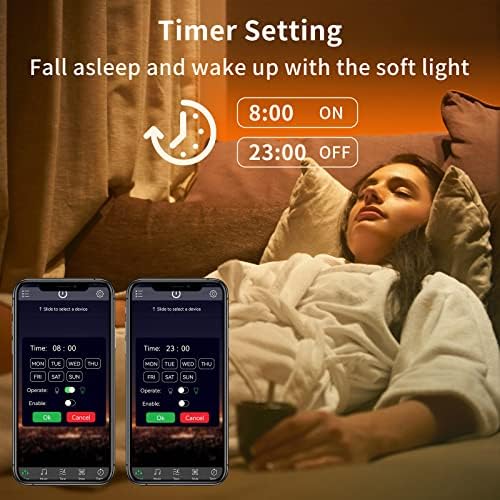 KSIPZE 200ft (2 Rolls of 100 ft) Led Strip Lights RGB Music Sync Color Changing Bluetooth Led Lights with Smart App