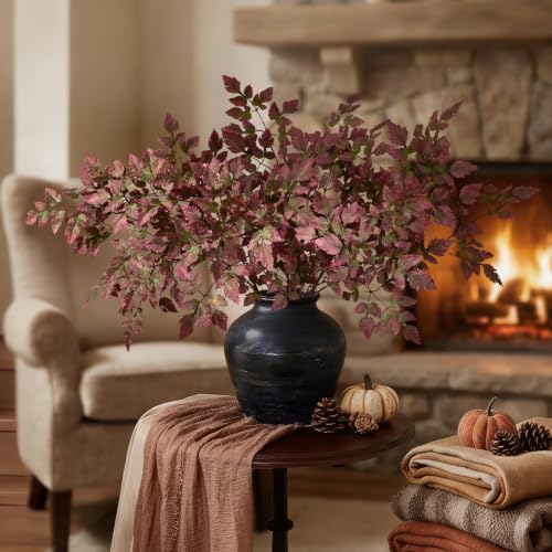 Waipfaru 36" Fall Stems for Vases, Fall Floral Stems (3pcs)