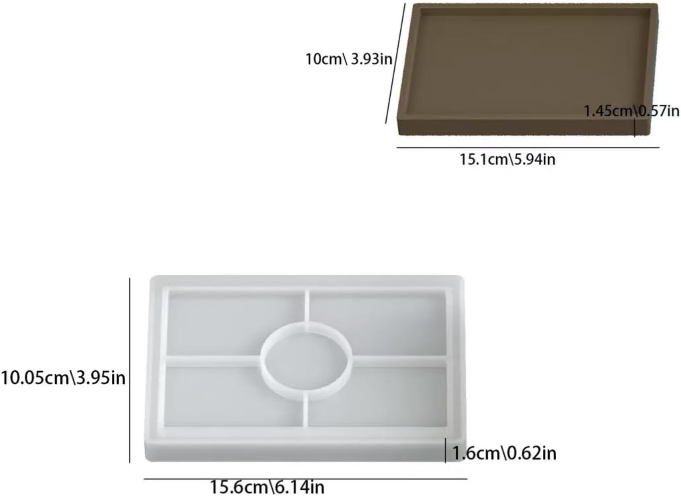 Resin Tray Molds / Set of 3
