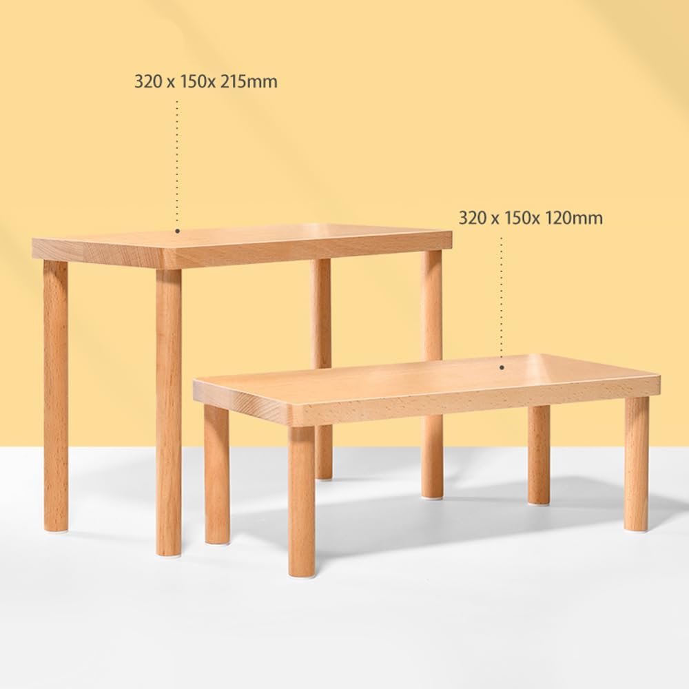 Organizer Stand / Riser Stand for Figures / Wood L 32*15*21.5cm/12.60*5.91*8.46inches