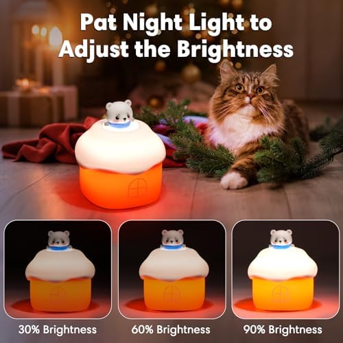 Silicone Night Light Official Licensed Genuine Festival Decor Gifts (Bear)