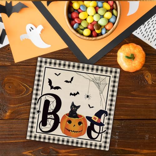 Halloween Decorations Indoor Halloween Cat Wood Sign
