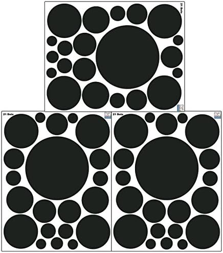 Polka Dot Wall Decals / Black