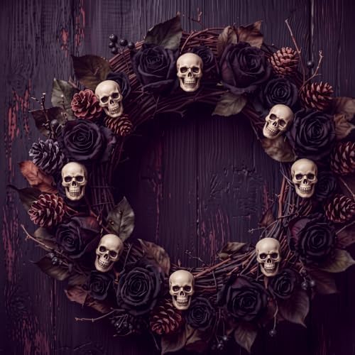 Boao 8 Pcs Halloween Small Skull Heads, 2.4 in Skeleton Skulls for Decor