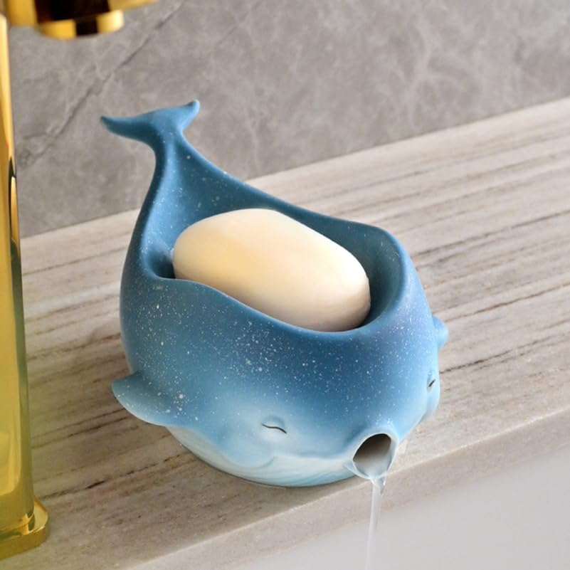 Self-Draining Design Bathroom Soap Holder Tray