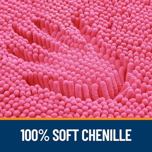 OLANLY Large Bathroom Rugs 40x32, Extra Soft Absorbent Chenille Bath Rugs