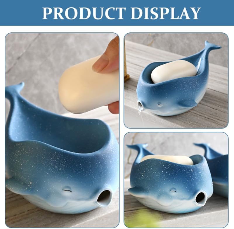 Self-Draining Design Bathroom Soap Holder Tray