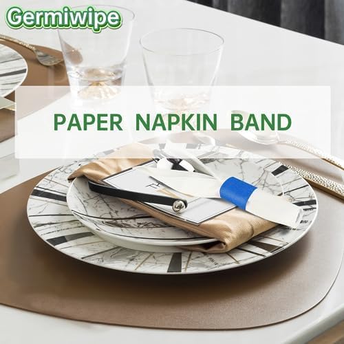 Germiwipe Self-Adhesive Napkin Bands (2,500 Pcs, Blue)