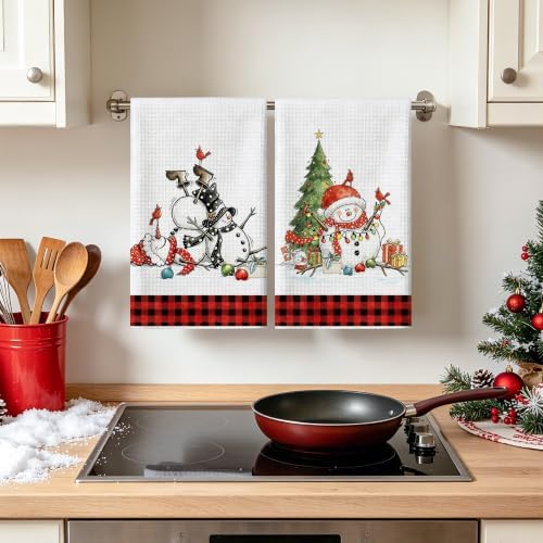 Christmas Kitchen Towels Set of 2 - Christmas Kitchen Decor