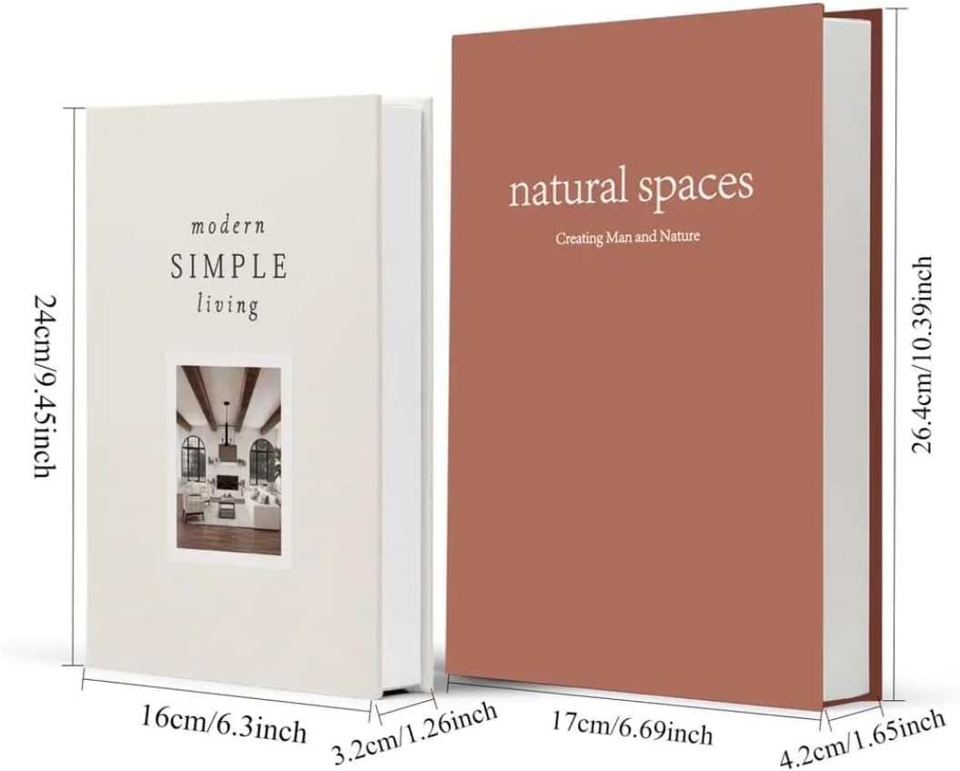 Modern Minimalist Faux Book / E3 / Set of 2