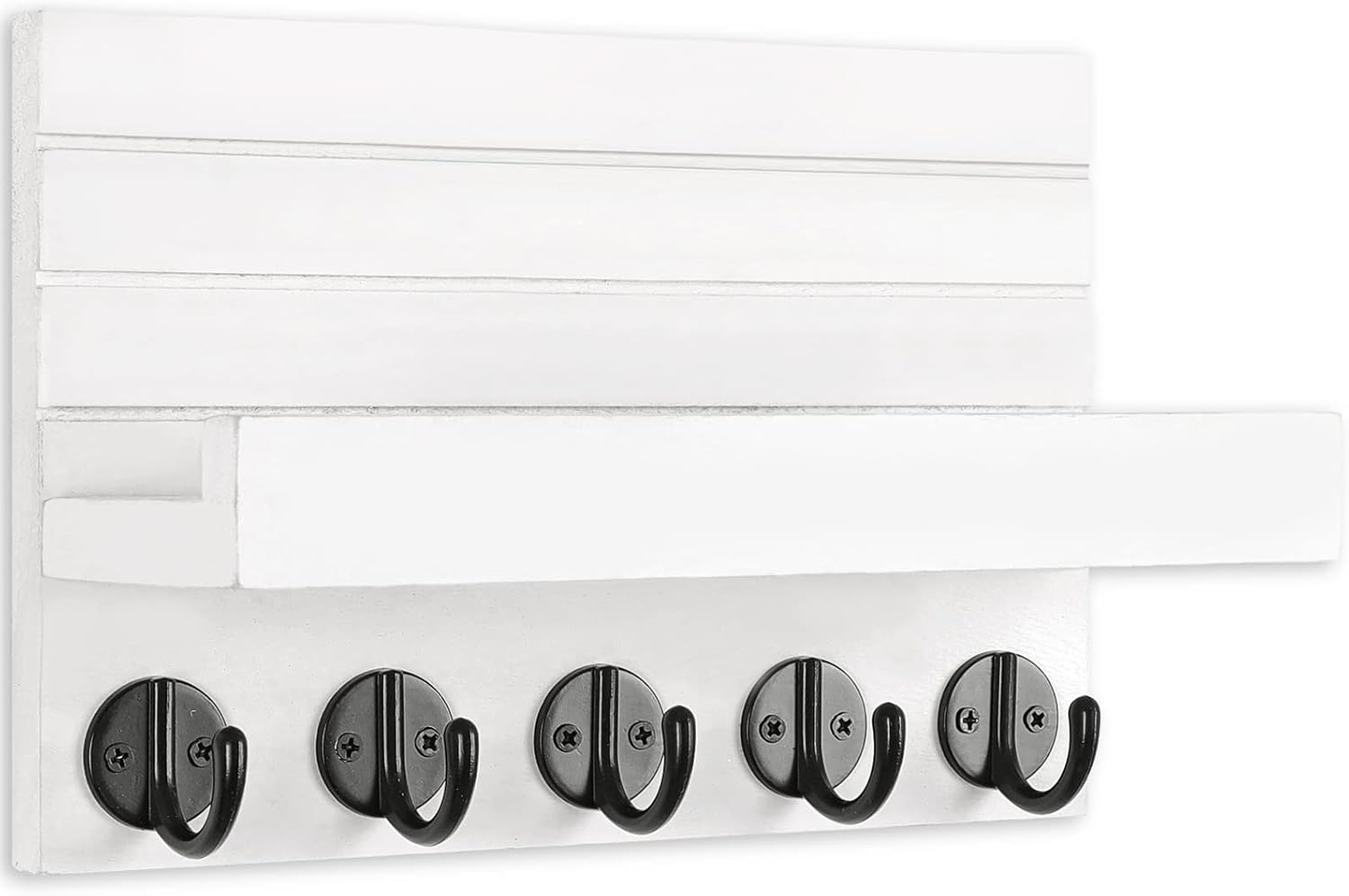 Key Holder / Decorative Key and Mail Holder / White
