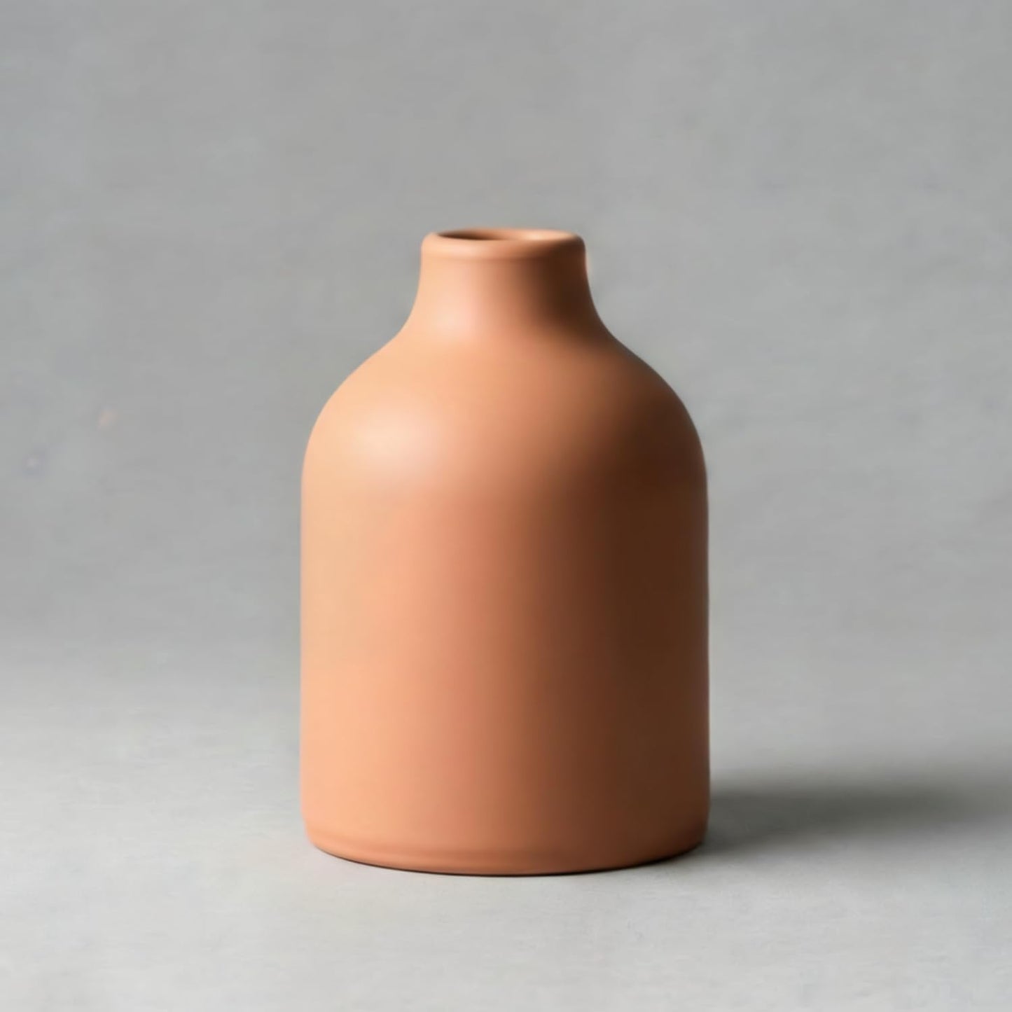 Komi 5.5" Tall Ceramic Vase for Flowers / 5.5" Height / Terracotta
