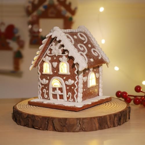 Gingerbread House Christmas Decorations - 1PC Clay Dough Cookie White House