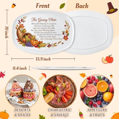 R HORSE Thanksgiving Melamine Platter Gift