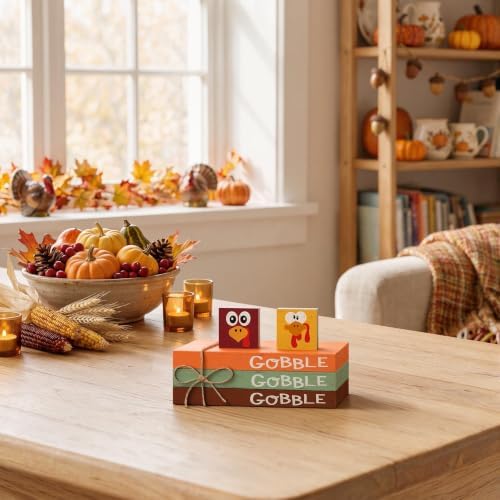 Smile Thanksgiving Wooden Block Decor