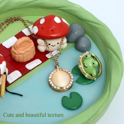 Unique Trinket Tray & Ring Holder for Girls' Rooms / Green