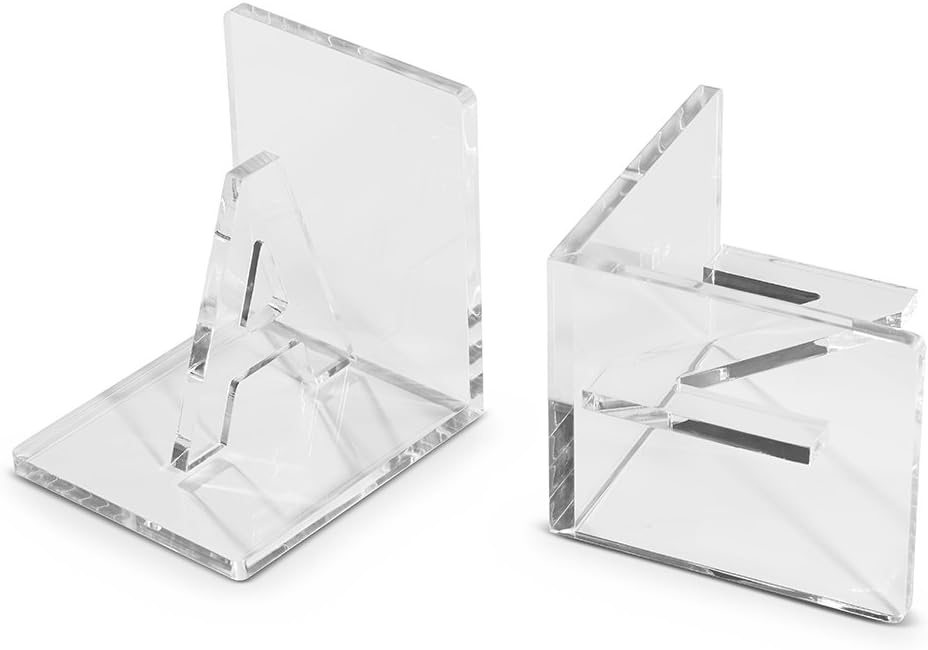Vandue Luxe Crystal Acrylic Bookends A to Z