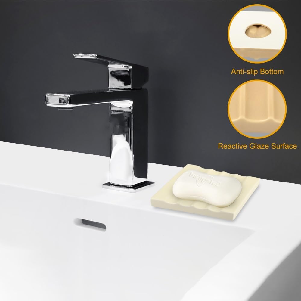 Small Bar Soap Holder / White