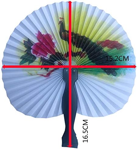 30 Pcs 3.5" Mini Chinese Paper Fans