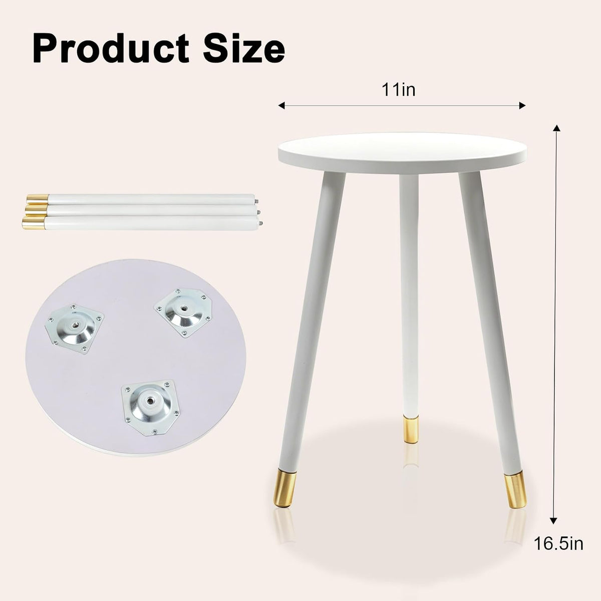 2-Pack Mid Century Plant Stand for Indoor Plants, Modern Metal Flower Pot Holder Stand for Living Room, Decorative