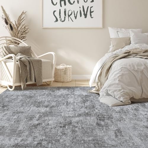 Nakagishi Boho 5x7 Area Rug Living Room Rugs Machine Washable Gray