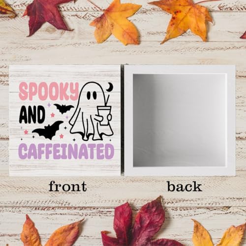 Halloween Ghost Coffee Sign Decor Decorations