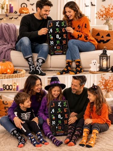 Skicuff 2026 Halloween Sock Advent Calendar 13 Days Countdown Calendar
