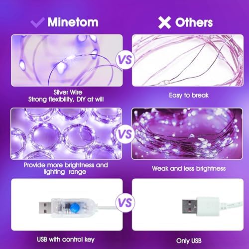 Minetom Halloween Curtain Lights, 300 LEDs Twinkle Fairy Lights, 8 Modes