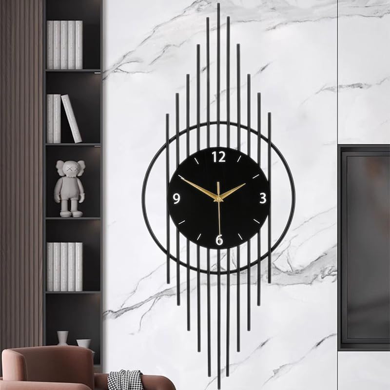 Wall Clock,Decorative Wall Clocks with Silent Quality Quartz Clock Battery Operated,Large Wall Clock for Living